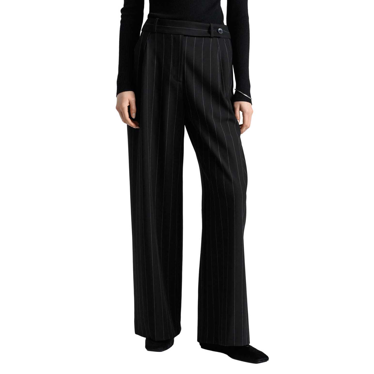 Cue Pinstripe Slim Leg Pant